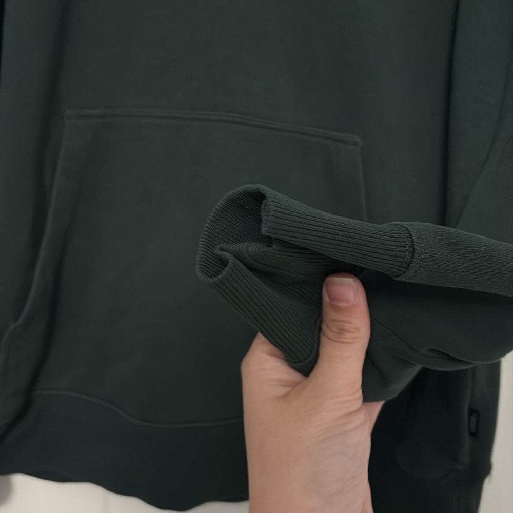VANS Men’s dark green & yellow hoodie size: small - Picture 4 of 6